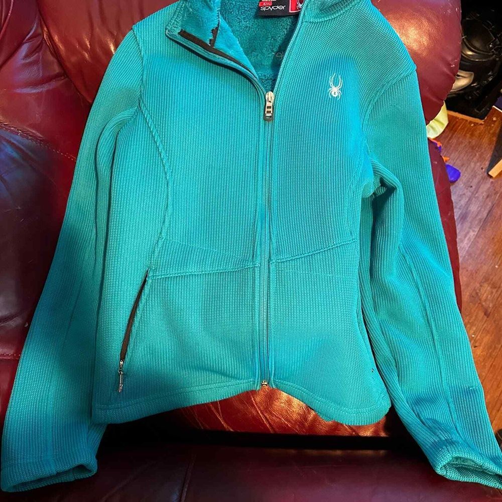 Women's Spyder Full Zip Fur Lined Jacket Layering Size Small
